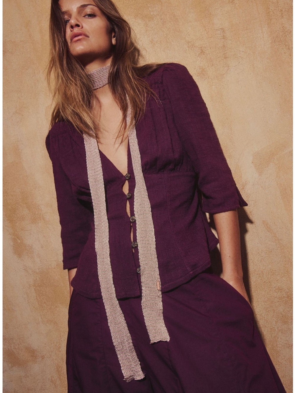 Free People Closing Hour Skinny Scarf